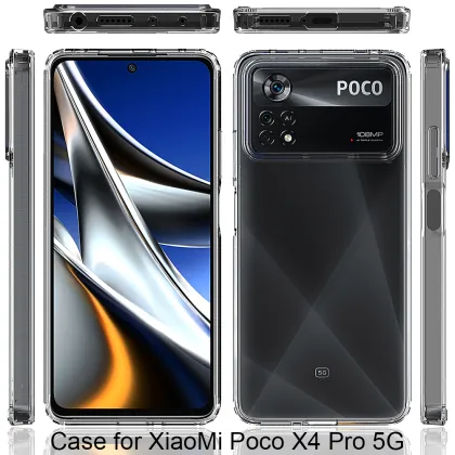 1.5MM Clear Mobile Phone Case for Xiaomi POCO X4 Pro 5G