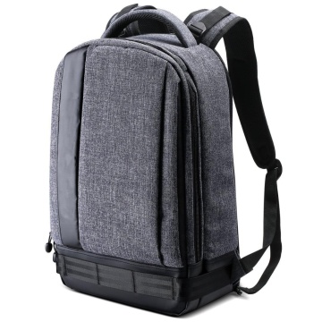 Large Professional Camera Backpack for DSLR with 14.4'' Laptop Compartment and Tripod Mount (Grey)
