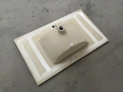 bath triangle basin ceramic countertop basin sink