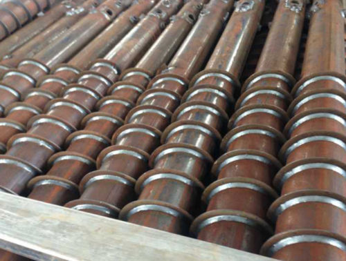 Logam flange tanah skru longgokan tanah longgokan