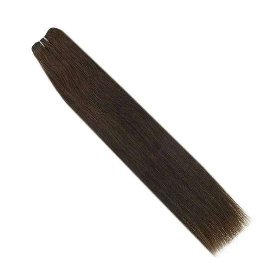 Wholesale Double Drawn Very Thick End European Human Hair High Quality Natural Hair Weft Weave 100g Straight Hair Weft Extension