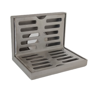 Stainless Steel Solid L Shape Wall Side Floor Drain Anti Odor Shower Drain