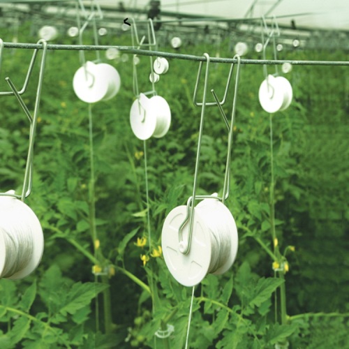 Crochet à tomates Skyplant avec rouleaux pour accrocher les crochets de soutien