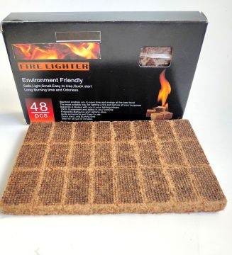 24PCS/BAG BBQ Natural Wood Fire Starter Sticks for Camping and Barbecue