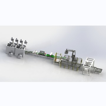 Ultrasonic packaging and stacking film wrapping system