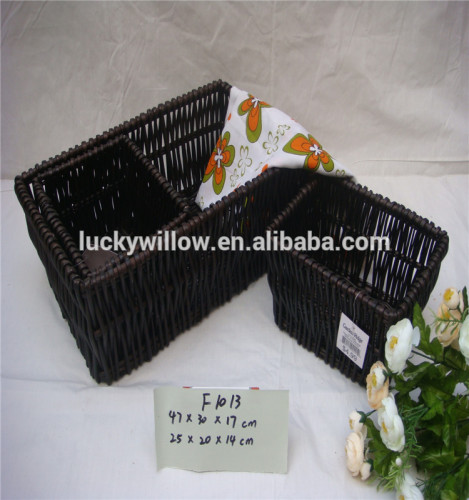 storage cabinet with wicker baskets wholesale