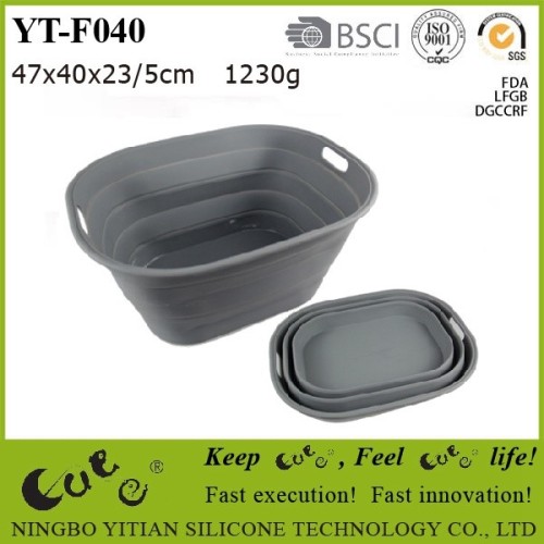 food grade silicone collapsible basin YT-F040