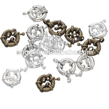 wholesale coloured plated brass decorative jewelry buckle clasp