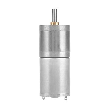 25A370 CC Motor di ingranaggi-25 mm, 6V-24V, 48-150 giri / min