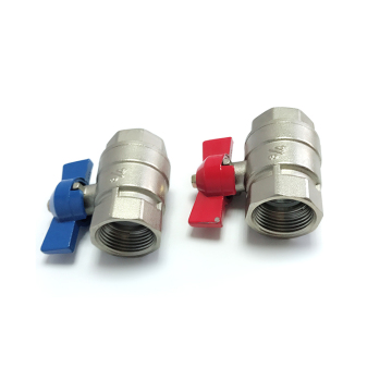 Brass ball valves with butterfly handle