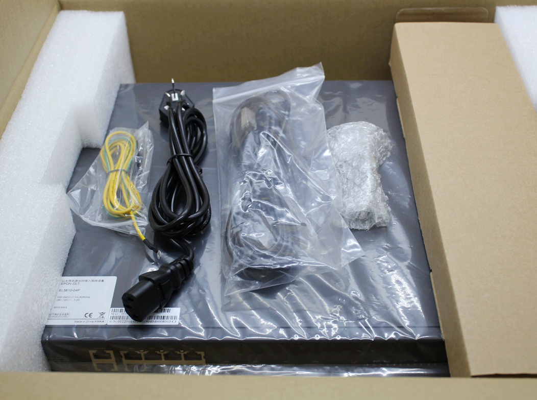 Adapters and OLT devices with Foam and Plastic Bag Packaging