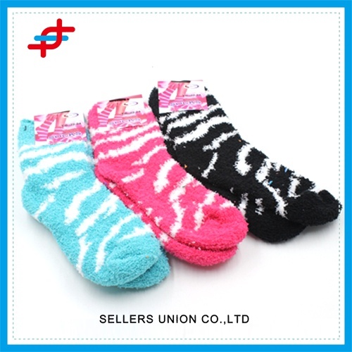 Hete verkopende Microfiber garen sokken Zebra sokken