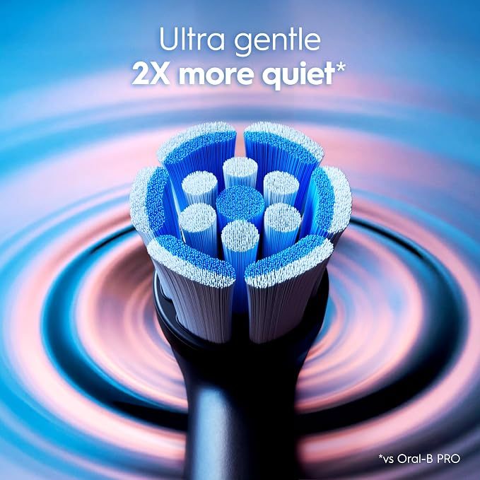 Black Adult Electric Toothbrush With Smart Pressure Sensor
