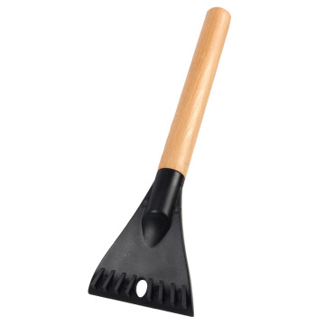 High-Quality Car Winter Cleaning Tools: Ice Scraper, Snow Shovel, and Wooden Handle Snow Scraper for Effortless Snow Removal