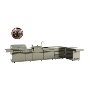L Shape Kitchen Custom Low Price Gas Kebab Grill BBQ Grill