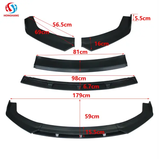 New Style Universal Front Bumper Lip Protector for All Cars - Type J