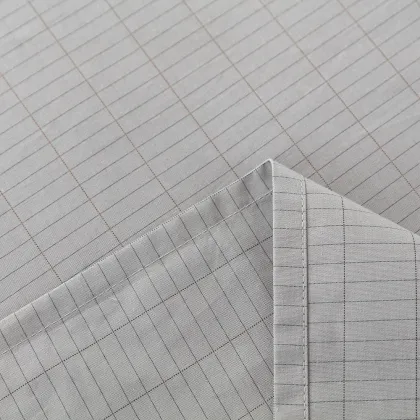 Cotton Conductive Grounding Fabric for Bed Sheets - Grey Silver
