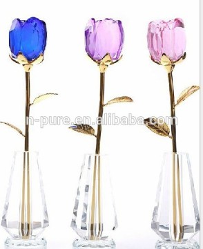 K9 Crystal Rose Flower for Gifts&Wedding