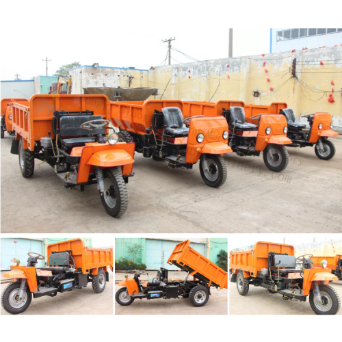 Camión de carga de triciclo diesel mini dumper