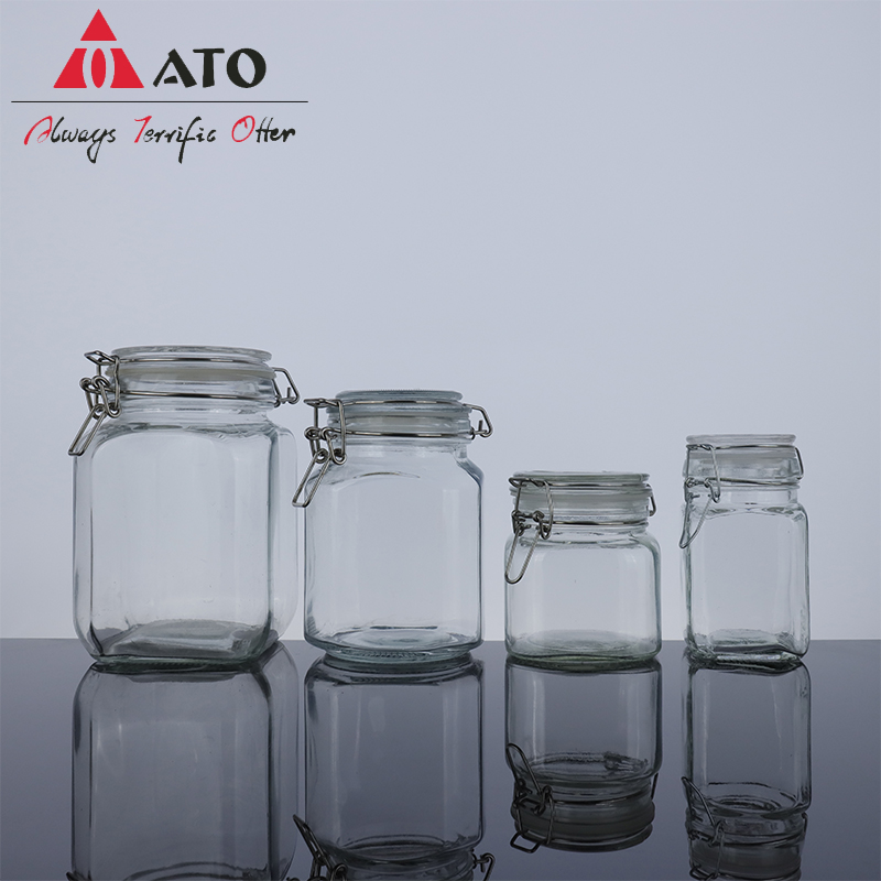 500ml Clip Top Glass Storage For Storing Sugar