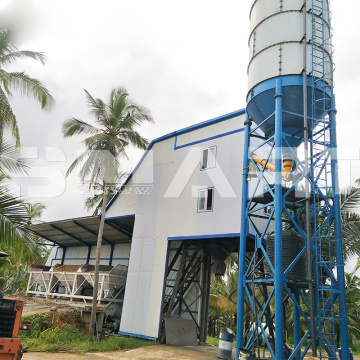 Concrete batching plant for business hzs75