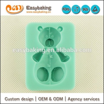 Lovely Teddy bear Silicone Molds for fondant