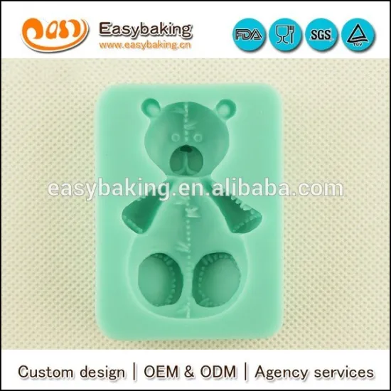 Lovely Teddy bear Silicone Molds for fondant