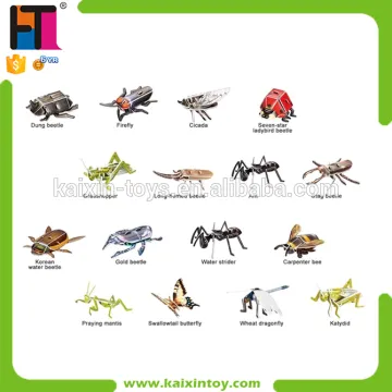 10234826 Wholesale Customized Intelligent Toy Insect 3d Puzzle Game