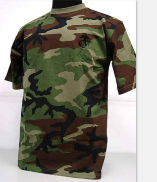 100% Cotton Camouflage Short Sleeve T-Shirt