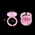 Hot Pink 100pcs professional grifting lash glue ring