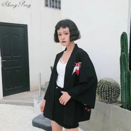 Japanese kimono traditional obi new feeling clothing kimomo japanese cardigan kimono japones women haori V1286