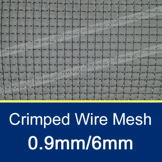 0.9mm Crimped Wire Mesh Netting 6mm Mesh