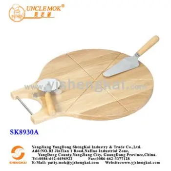 3PCS Pizza Set in Wooden Handle