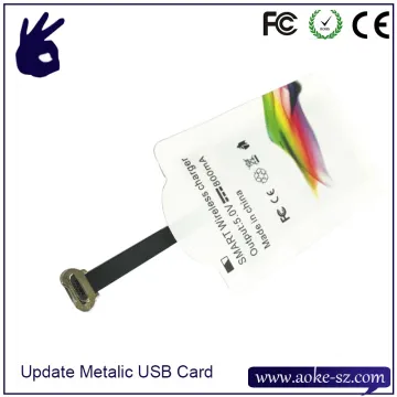 Qi-Enabled Wireless Charger Receiver for Samsung Android