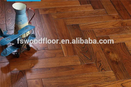 herringbone teak parquet flooring