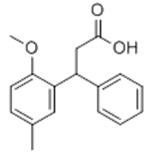 3- (2-metoxi-5-metylfenyl) -3-fenylpropansyra CAS 109089-77-2