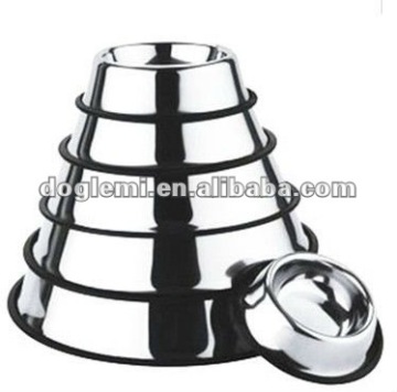 Stainless steel pet bowls, anti-slip effect, various sizes