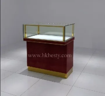 Classical  jewelry display counter and showcase with LED lights