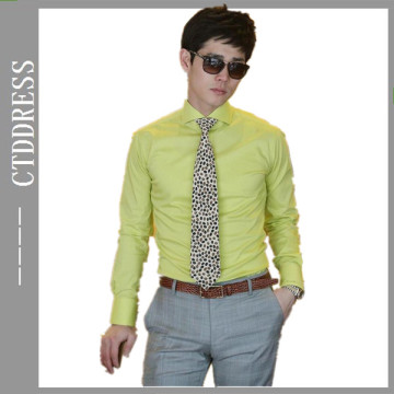 korean style slim fit casual shirts for men