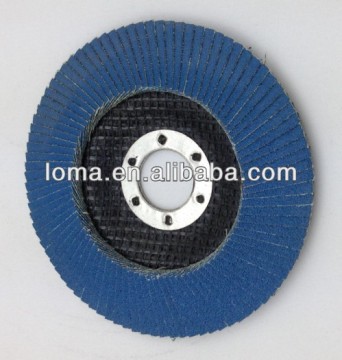 blue color zirconia stainless steel abrasive flap disc