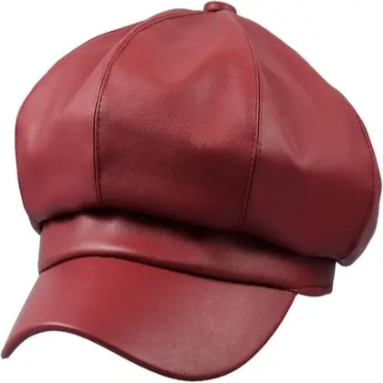 Leather painter hats for women