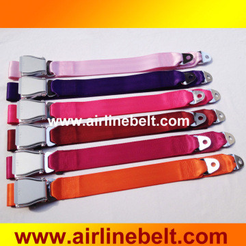 Two point airplane safety seat belt,2 point safety plane seat belt