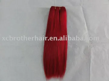 Silky straight 12" human hair weaving
