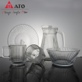 ATO Tabletop الزجاج الزجاجي شرب مجموعة إبريق الزجاج