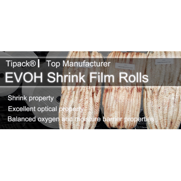 Película retráctil EVOH 9 capa para envases de carne