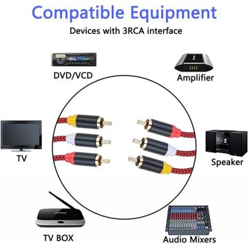 Vídeo de áudio RCA Cable personalizado feito