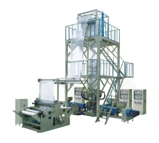 three-layer co-extrusion rotary die head packing film blowing machine