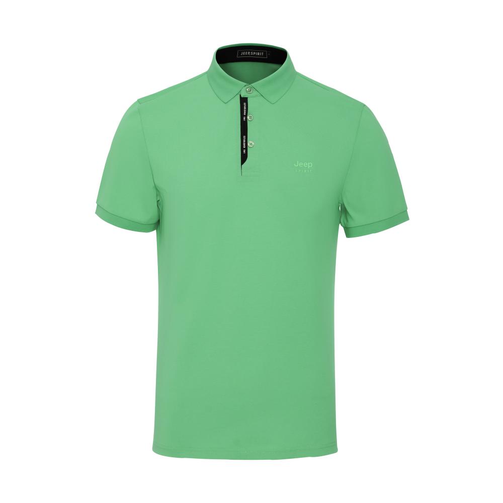 Polo collar Short-Sleeved Men's Top