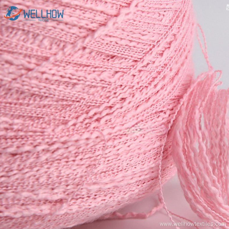 1/5.6NM 50%Polyester 50%Recycle Polyester Slub Yarn