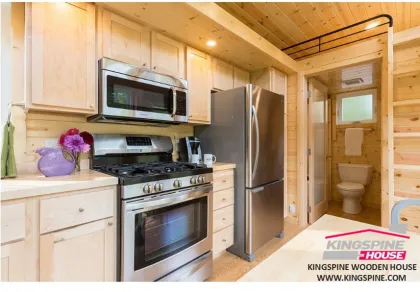 Prefabricated 2-floor 3-bedroom Wooden House Log House